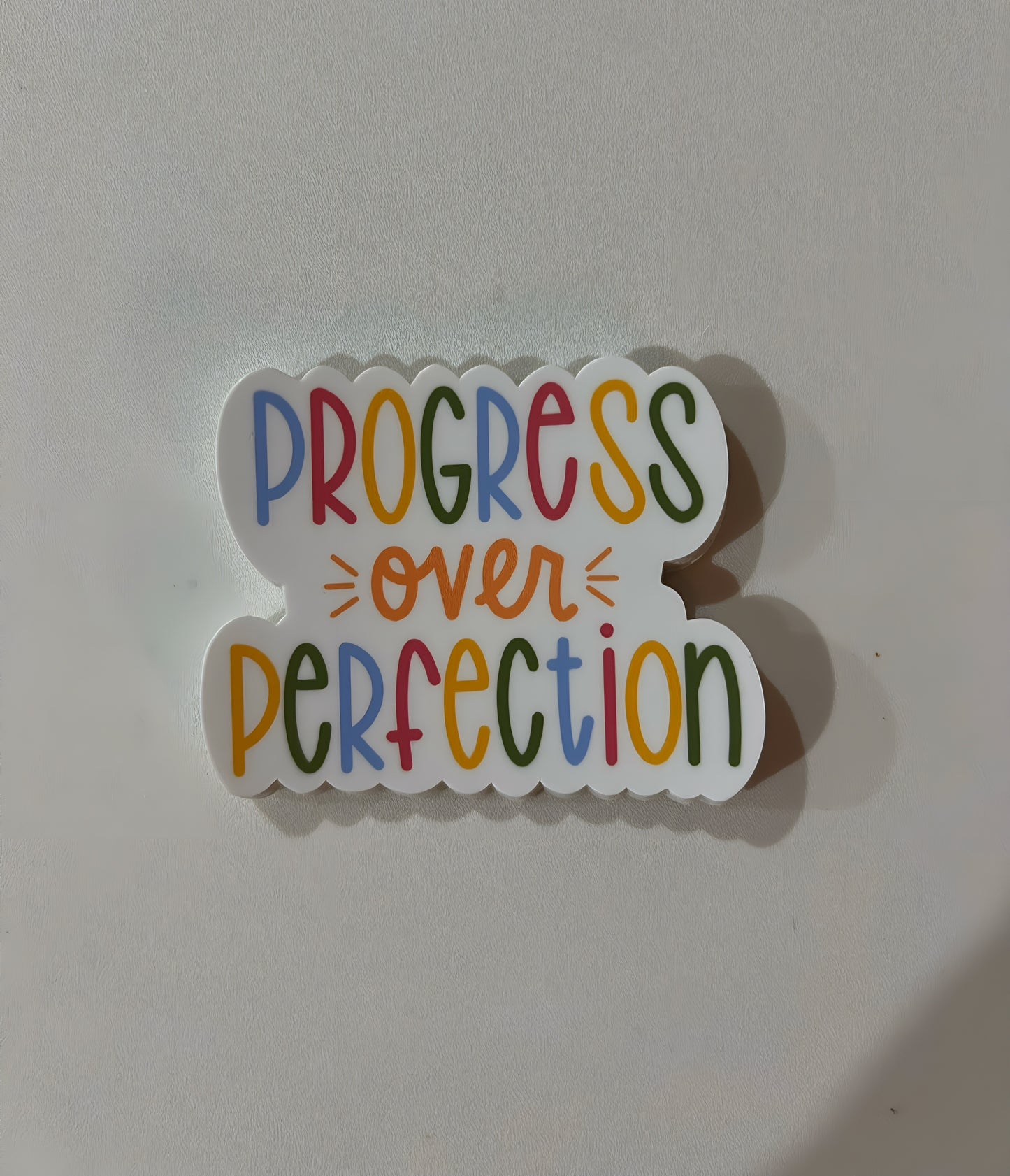 Progress Over Perfection Sticker