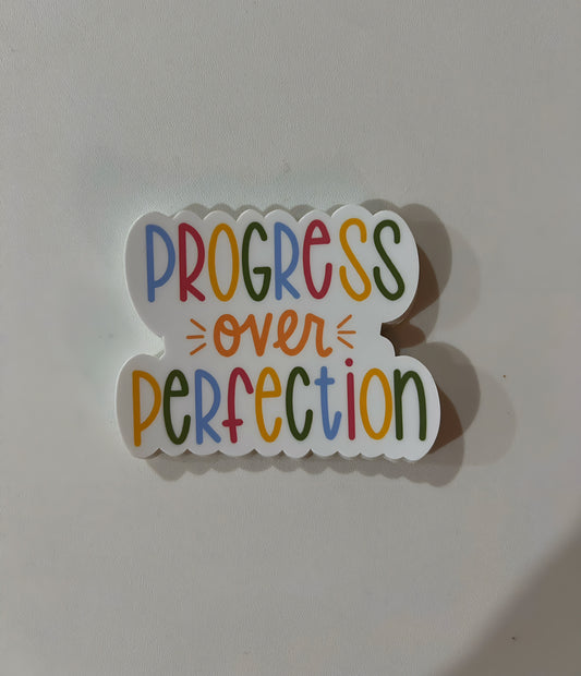 Progress Over Perfection Sticker