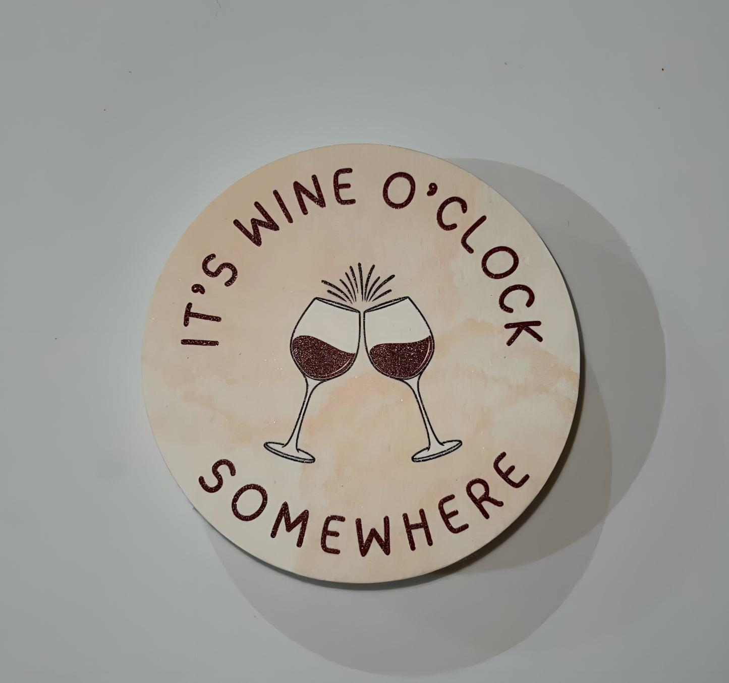 It’s Wine O’clock Somewhere Coaster