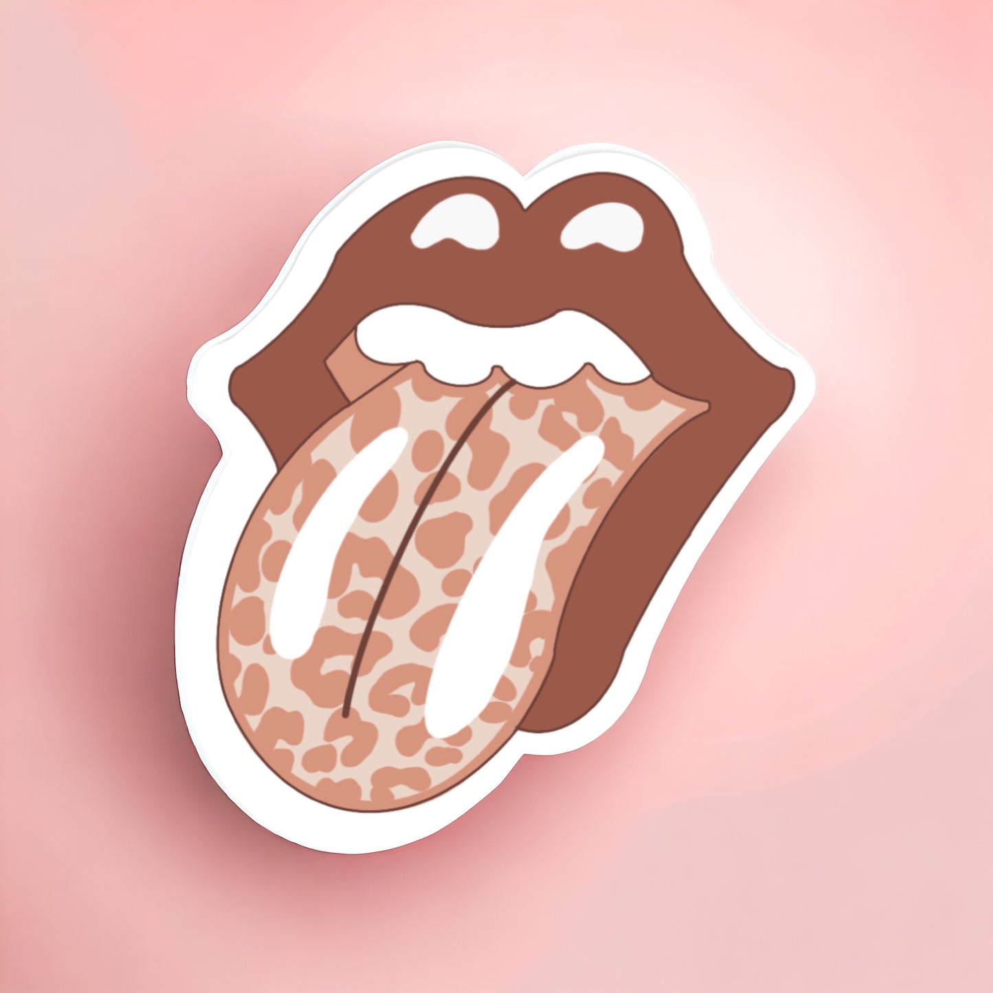 Cheetah Tongue Sticker