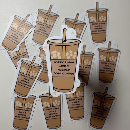 Iced Coffee Sticker